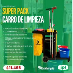 Super Pack carro limpieza multiuso Bralimpia